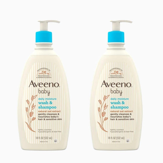 Aveeno Baby Baby Wash & Shampoo - 18 oz - 2 pk