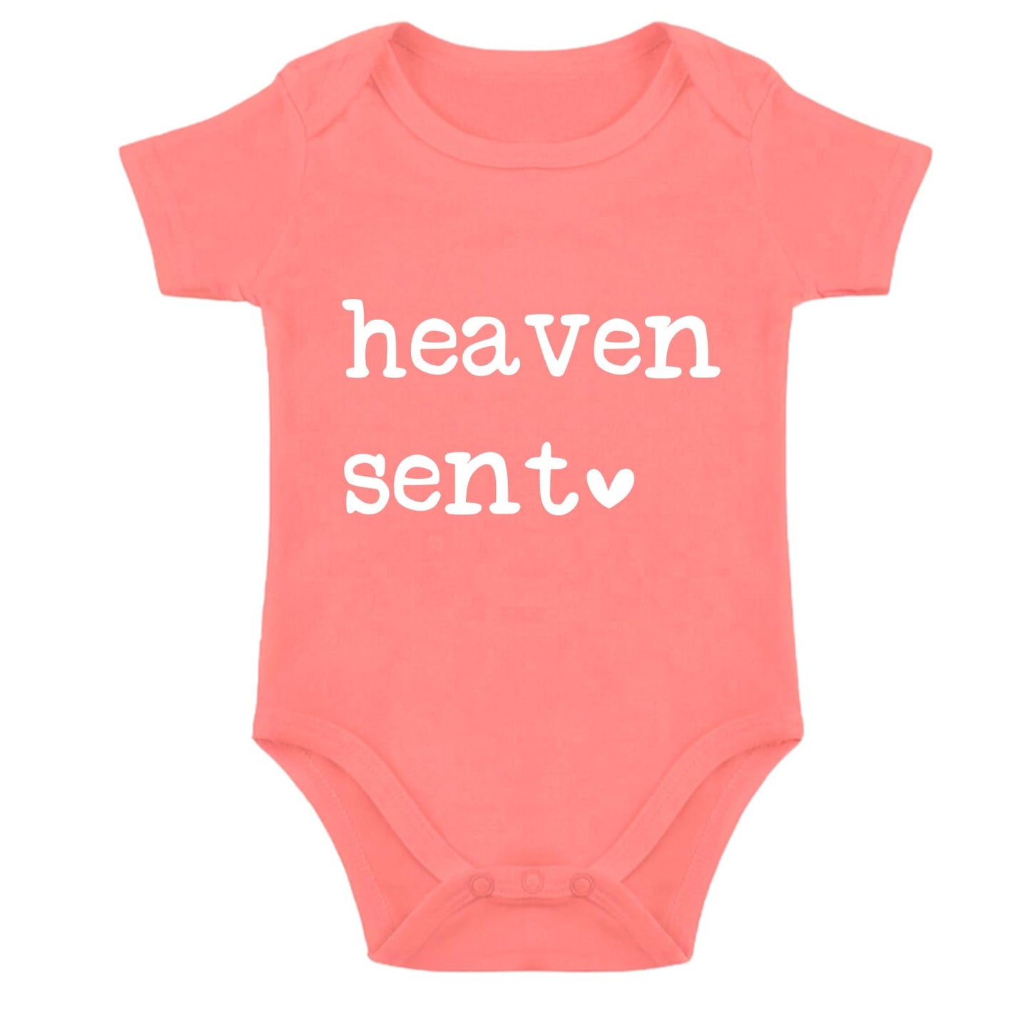 SproutJoy Heaven Sent Baby Bodysuit Religious Baby Bodysuit Pregnancy Announcement Baby Romper Newborn Unisex Bodysuit 12M